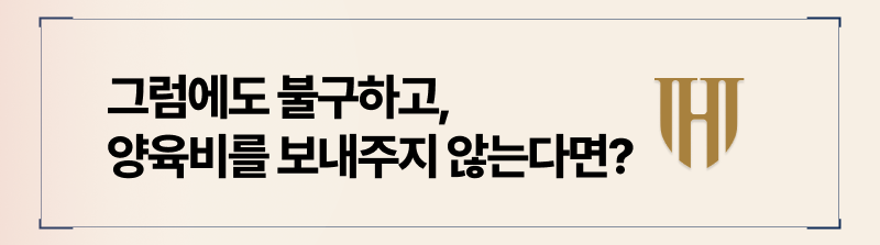 인지청구소송을 제기했음에도 양육비를 보내주지 않는 경우에는 이행명령 제도를 활용합니다.