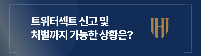 트위터섹트 신고 및 처벌까지 가능한 상황은